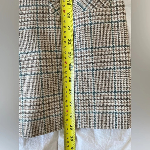 VINTAGE Alia Oversized Plaid Blazer Jacket Tan  Size XL - Picture 11 of 12